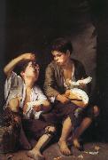 Bartolome Esteban Murillo Cantaloupe and grapes to eat the children USA oil painting reproduction